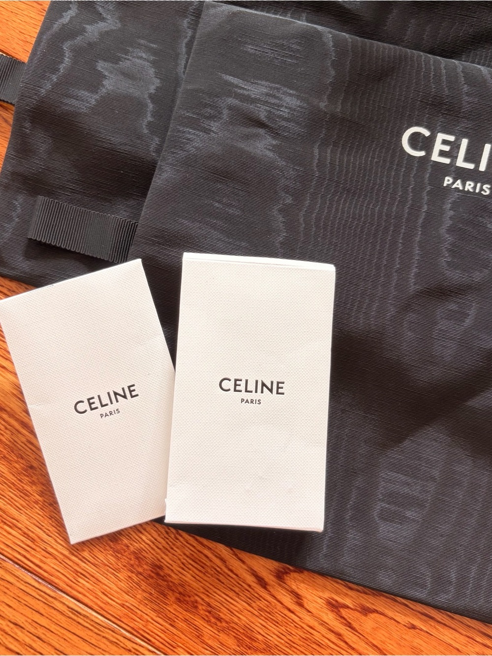 Celine Black Leather Cage Sandals with Gold Logo Accent - Picture 9 of 9
